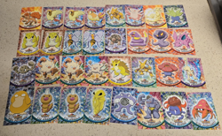 Vintage 1999 Topps Pokemon Card Lot 32 Cards BLUE LOGO 1st Print Rare - Image 1