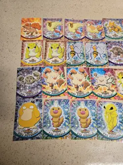Vintage 1999 Topps Pokemon Card Lot 32 Cards BLUE LOGO 1st Print Rare - Image 2