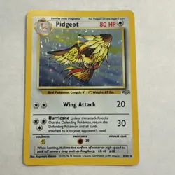 Pokemon TCG Pidgeot 1st Edition 8/64 Jungle Holo Rare Card WOTC 1999 - Image 1