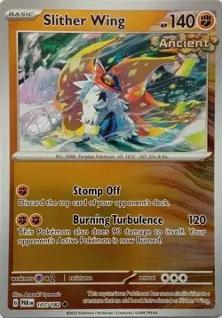 107/182 SLITHER WING REVERSE HOLO PARADOX RIFT POKEMON CARD - Image 1