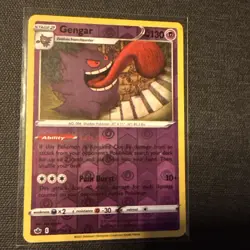 Pokemon Chilling Reign Gengar Reverse Holo Foil Card Rare 57/198 - Image 1