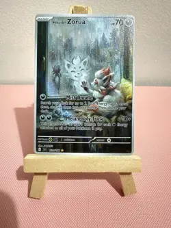 Hisuian Zorua Zoroark Window Pokemon Card DISPLAY ART CARD - Image 1