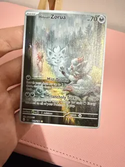 Hisuian Zorua Zoroark Window Pokemon Card DISPLAY ART CARD - Image 2