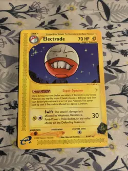 Pokemon Electrode 8/147 Aquapolis Rare Stage 1 70HP Regular Card 2002 English - Image 1