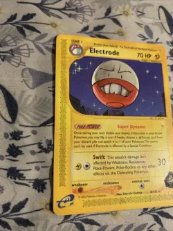 Pokemon Electrode 8/147 Aquapolis Rare Stage 1 70HP Regular Card 2002 English - Image 2