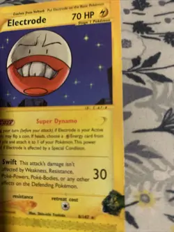 Pokemon Electrode 8/147 Aquapolis Rare Stage 1 70HP Regular Card 2002 English - Image 3