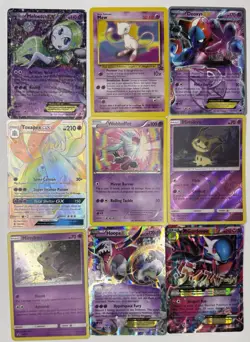 Pokemon Card Lot – Mew, Deoxys EX, Meloetta EX, Mimikyu, GX/EX Cards + Holos - Image 1