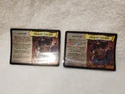 2- 2001 HARRY POTTER TCG BASE SET FOIL RARE CARD 6/116 GRINGOTTS CART RIDE LP - Image 1