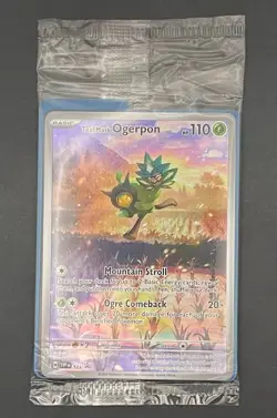 Pokemon Card Teal Mask Ogerpon 123 Black Star Promo - Sealed - Image 1