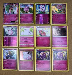 Pokemon Fairy Type Card Lot 12 Cards Gardevoir EX Xerneas Florges Wigglytuff - Image 1