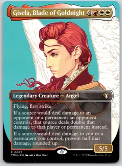 Gisela, Blade of Goldnight (Borderless) 682 Commander Masters MTG NM - Image 1