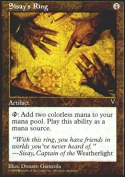 [4x] Sisay's Ring Near Mint, English Visions MTG Magic - Image 1