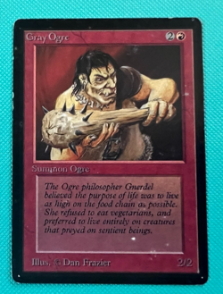Gray Ogre - Beta - MTG - Magic the Gathering - MP - Image 1