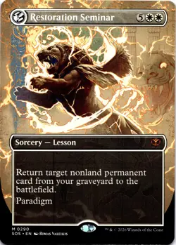 MTG Restoration Seminar (Borderless) NM M 290 Secrets of Strixhaven - Image 1