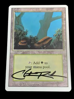 1994 MTG - Revised(3rd) - FOREST (B) - Artist Proof - Christopher Rush Signed NM - Image 1