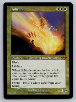 Solitude (Retro Frame) 3 Mythic Modern Horizons 2 MTG Foil NM - Image 1