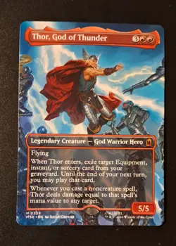 Thor, God of Thunder (Borderless) (0338) MSH #338 (Near Mint Mythic Rare) - Image 3
