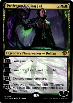 MTG Professor Dellian Fel NM M 214 Secrets of Strixhaven - Image 1