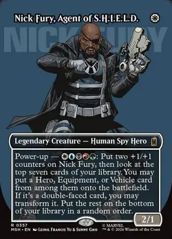 Nick Fury, Agent of S.H.I.E.L.D.-Marvel Super Heroes-Borderless-Foil-357-NM - Image 1
