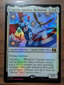 Captain America, Skybound 588 Commander: Marvel Super Heroes Foil NM - Image 1