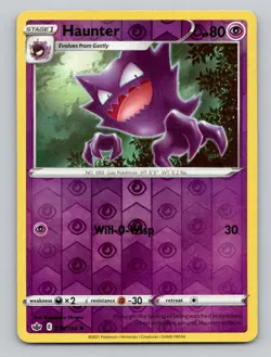 Haunter 056/198 Uncommon Chilling Reign Pokemon Reverse Holo Near Mint - Image 1