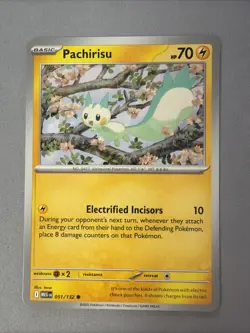Pokemon TCG * Mega Evolution * 51/132 Pachirisu Common * FRESH PK - Image 1