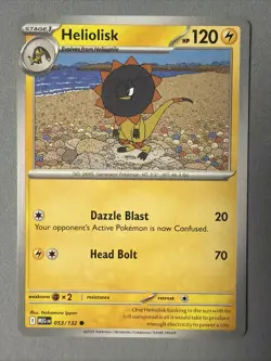 Pokemon TCG * Mega Evolution * 53/132 Heliolisk Common * FRESH PK - Image 1