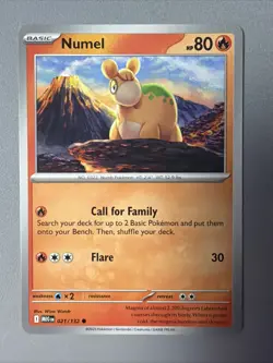 Pokemon TCG * Mega Evolution * 21/132 Numel Common * FRESH PK - Image 1