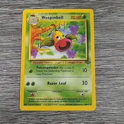 Pokemon TCG Weepinbell Jungle 48/64 Regular Unlimited Uncommon LP - Image 1
