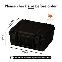 Toploaders Card Case Holder Deck Box Organizer Trading Card Storage Box black - Image 3