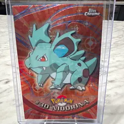 Topps Topps Chrome Nidorina #30 TV Animation Edition Foil Pokemon Card English - Image 1