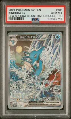 2024 POKEMON SVP EN-SV BLACK STAR PROMO #131 KINGDRA EX PSA 10 - Image 1