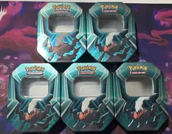 Lot of 5 EMPTY Pokemon Card Tins Storage Display - Darktai Tins - Image 1