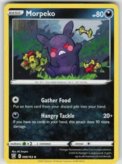 Morpeko 098/163 Uncommon Battle Styles Pokemon NM - Image 1