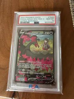 Pokemon TCG Galarian Moltres v TG20/TG30 Astral Radiance 2022 PSA GEM MINT 10 - Image 1