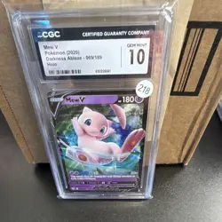Pokemon TCG Mew V 069/189 SWSH03 Darkness Ablaze CGC 10 Holo English 2020 - Image 1