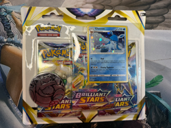 Pokemon "Brilliant Stars" Sealed Booster 3-Pack X1 - Image 1