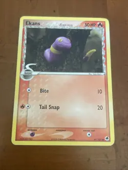 Ekans 47/101 Common Dragon Frontiers Pokemon Moderately Played - Image 1