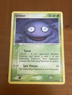 Pokemon Grimer 56/109 EX Team Rocket Returns Regular Common - Image 1