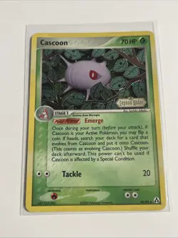 Pokemon TCG Cascoon 30/92 - EX Legend Maker Reverse Holo Stamped - Image 1