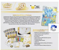 Presale Pokemon 30th Anniversary Celebration ETB Elite Trainer Box Ships 9/16/26 - Image 3
