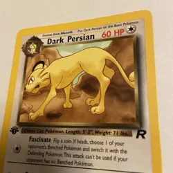 2000 Pokemon Team Rocket 1st Edition Dark Persian 42/82 Uncommon NM Near Mint - Image 2