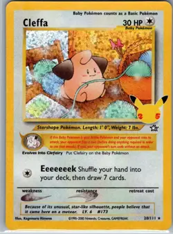 Cleffa 20/111 Celebrations: Classic Collection Pokemon Holo NM - Image 1