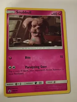 POKEMON SNUBBULL SM200 COSMOS HOLO PROMO DETECTIVE PIKACHU Lp - Image 1