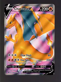 2020 POKEMON TCG SWORD & SHIELD PROMO SWSH050 CHARIZARD FULL ART HOLO - Image 1