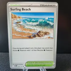 Surfing Beach 129/132 Uncommon Mega Evolution NM - Image 1