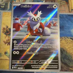 **Pokemon Delibird 152/132 Illustration Rare Holo ME01 Mega Evolution TCG NM** - Image 1