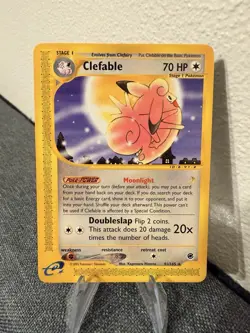 LP/MP Vintage 2002 Pokemon Expedition Set Clefable (Non-Holofoil), 41/165 - Image 1