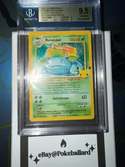 Venusaur 15/102 Beckett 9.5 Gem Mint 2021 Celebrations Pokemon TCG - Image 1