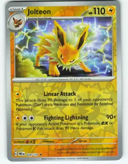 Jolteon - Reverse - 29/131 Prismatic Evolutions - Pokemon TCG - 2025 - Image 1